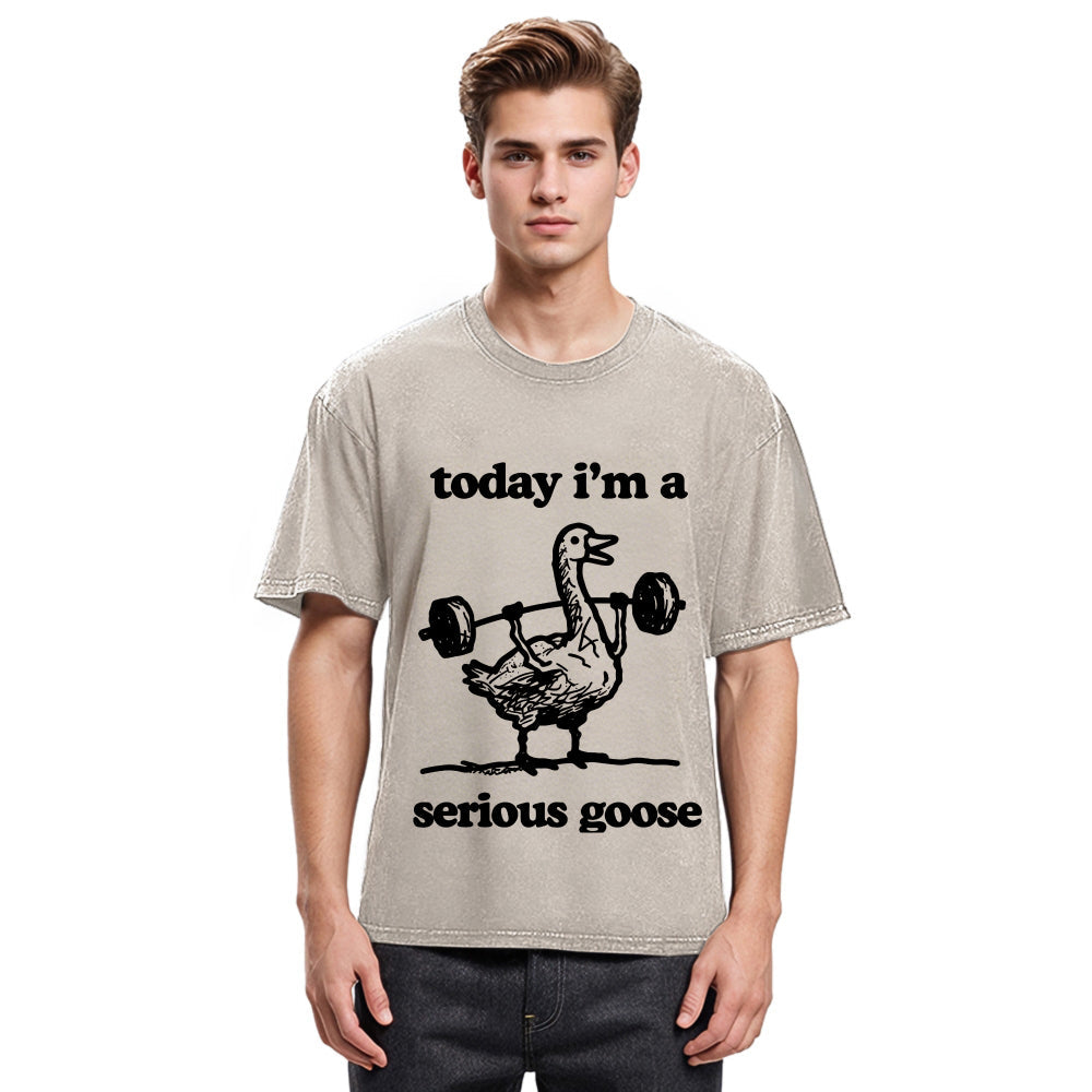 Tokyosol Fitness Goose Washed T-Shirt