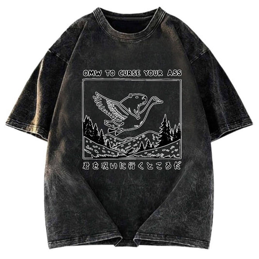 Tokyosol I'm On My Way To Curse You Washed T-Shirt