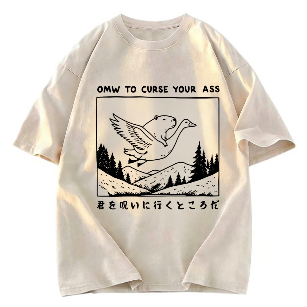 Tokyosol I'm On My Way To Curse You Washed T-Shirt