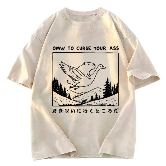 Tokyosol I'm On My Way To Curse You Washed T-Shirt