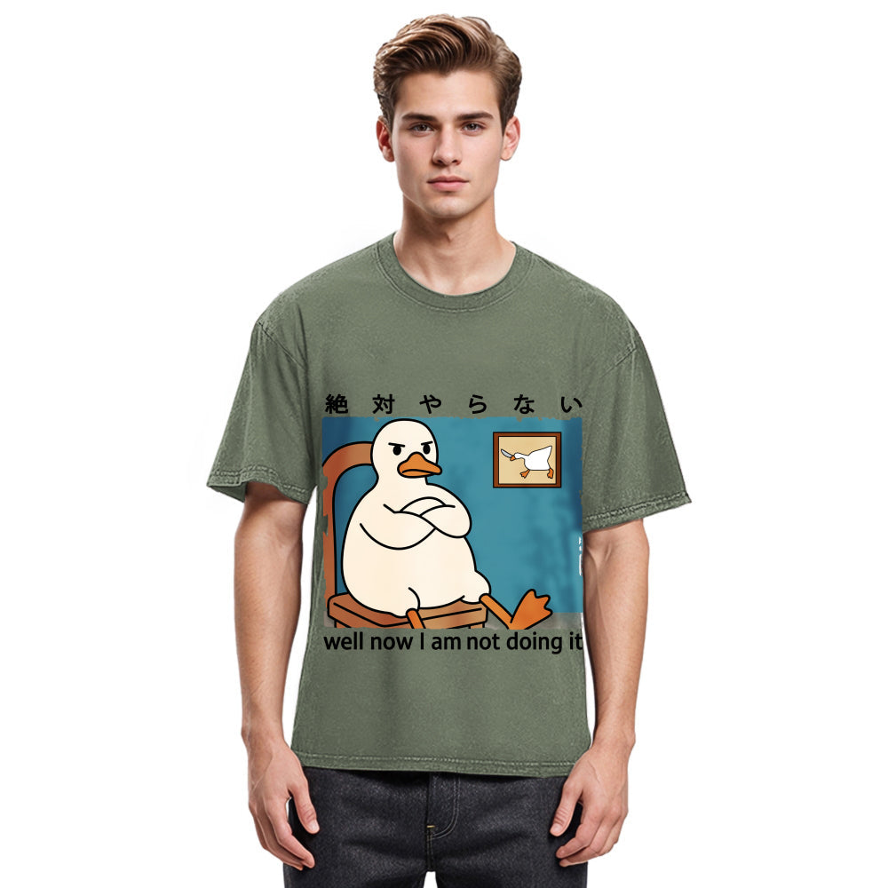 Tokyosol Well Now I Am Not Doing It Washed T-Shirt