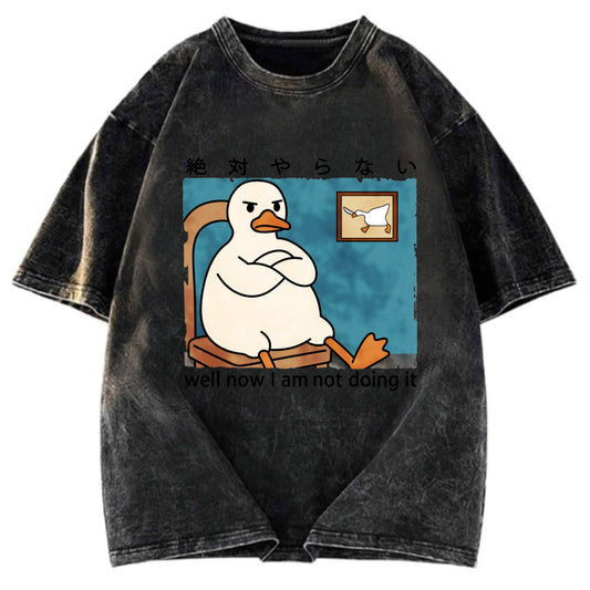 Tokyosol Well Now I Am Not Doing It Washed T-Shirt