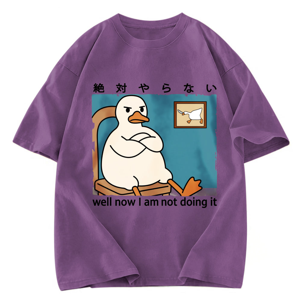 Tokyosol Well Now I Am Not Doing It Washed T-Shirt