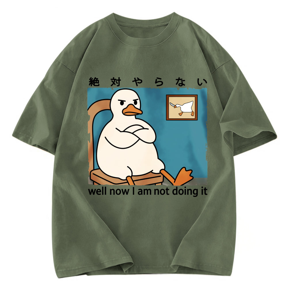 Tokyosol Well Now I Am Not Doing It Washed T-Shirt