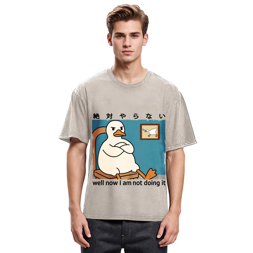 Tokyosol Well Now I Am Not Doing It Washed T-Shirt