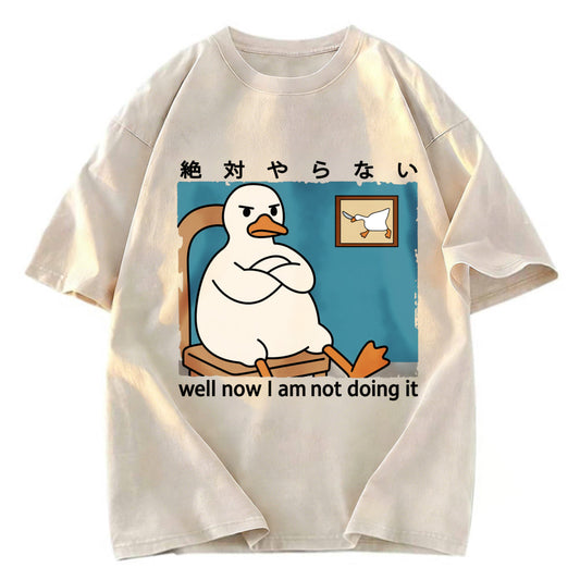 Tokyosol Well Now I Am Not Doing It Washed T-Shirt