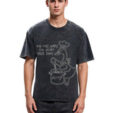 Tokyosol Funny Goose Game Washed T-Shirt