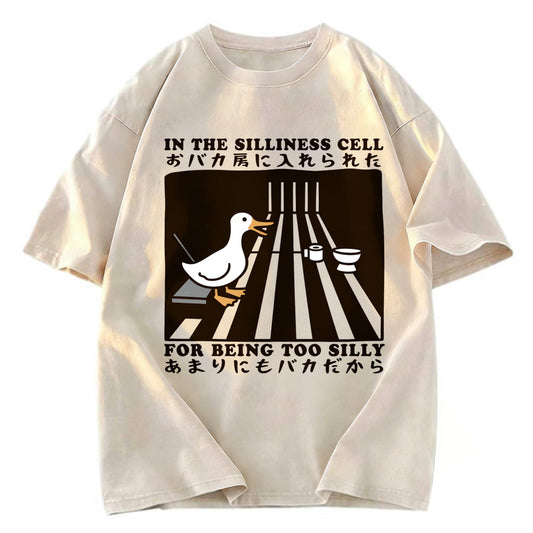 Tokyosol Raccoon Riding A Goose Washed T-Shirt