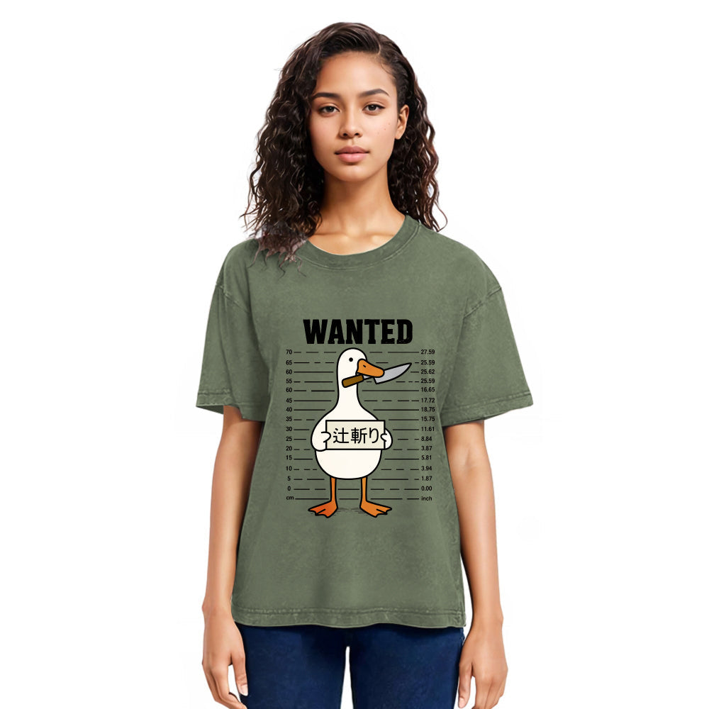 Tokyosol Halloween Goose Washed T-Shirt