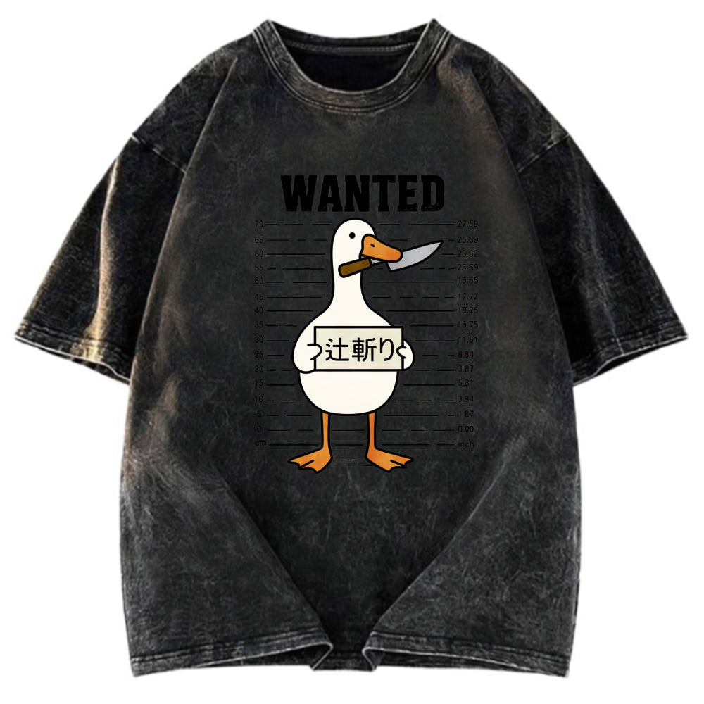 Tokyosol Halloween Goose Washed T-Shirt