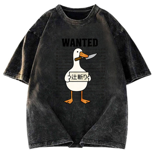 Tokyosol Halloween Goose Washed T-Shirt