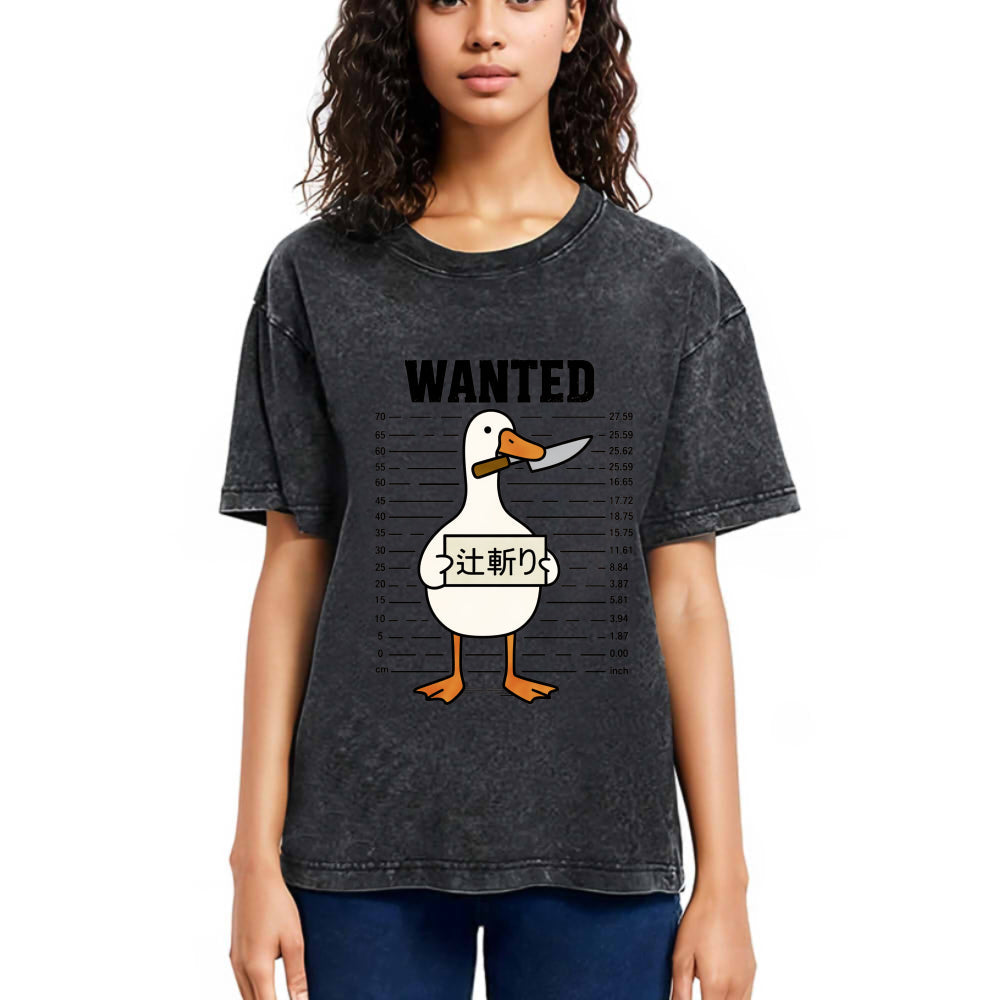 Tokyosol Halloween Goose Washed T-Shirt