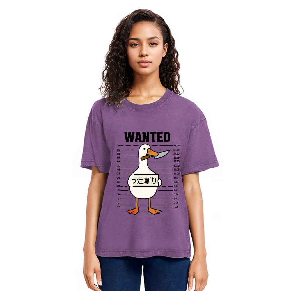 Tokyosol Halloween Goose Washed T-Shirt