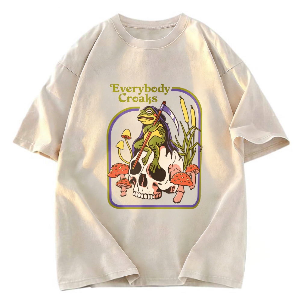 Tokyosol Everybody Croaks Washed T-Shirt