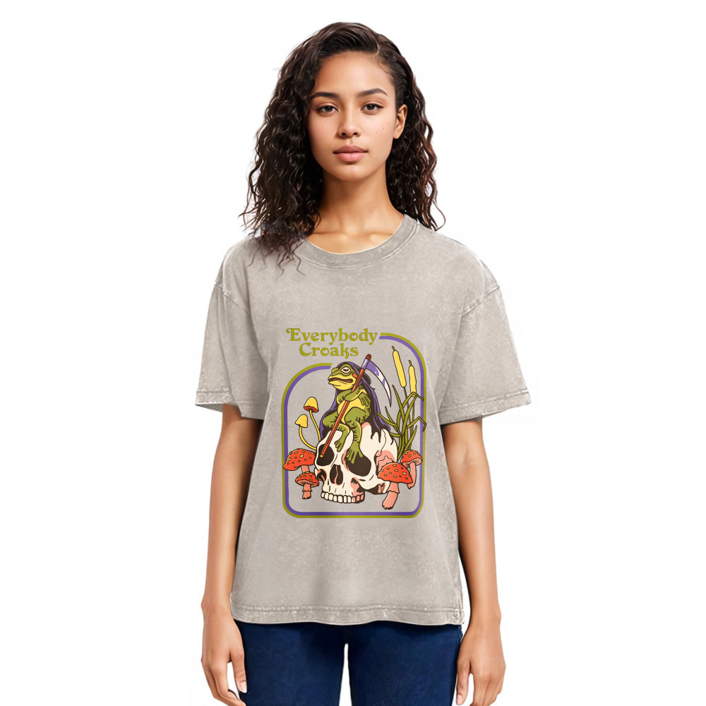 Tokyosol Everybody Croaks Washed T-Shirt