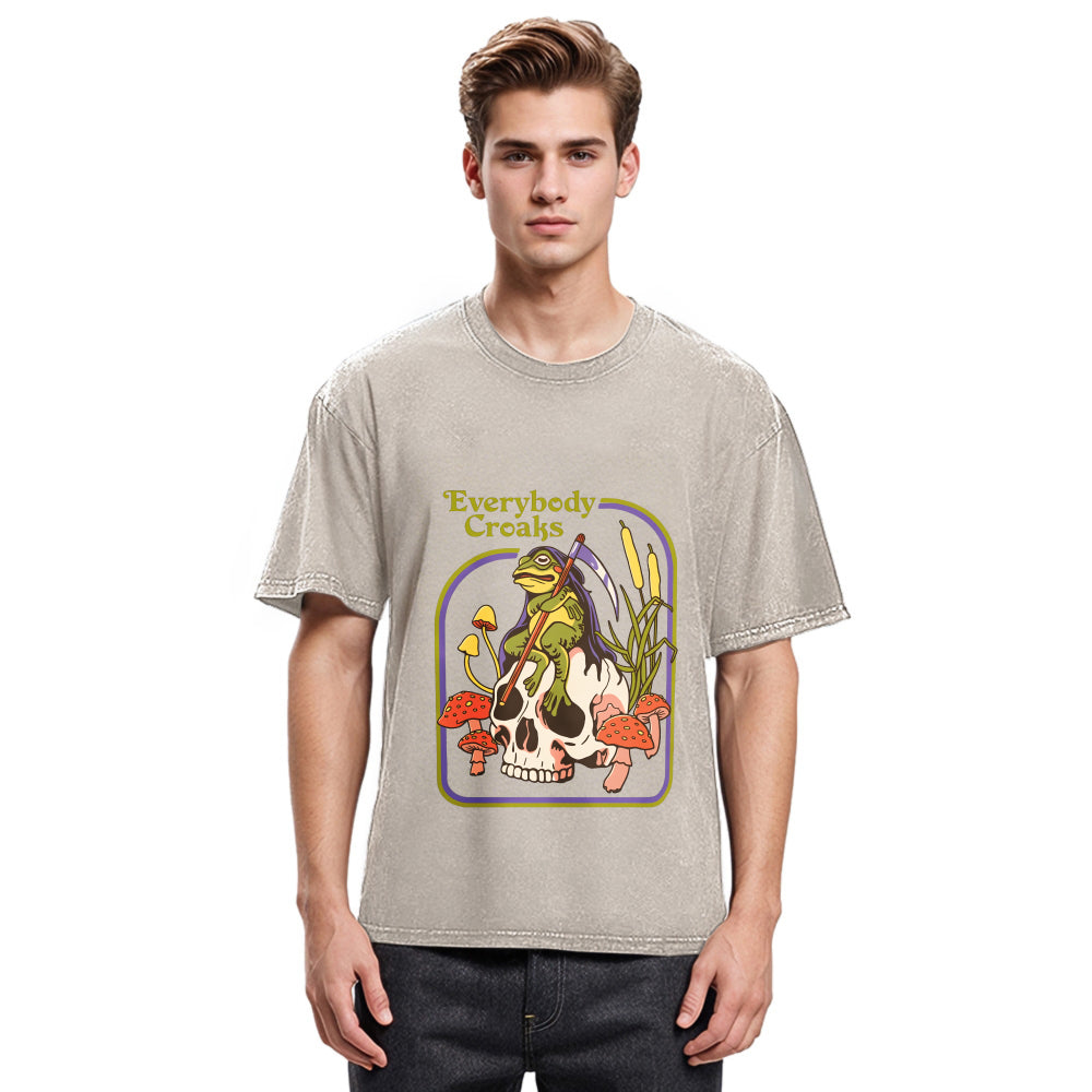 Tokyosol Everybody Croaks Washed T-Shirt