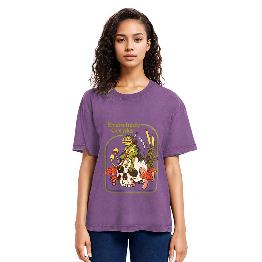 Tokyosol Everybody Croaks Washed T-Shirt