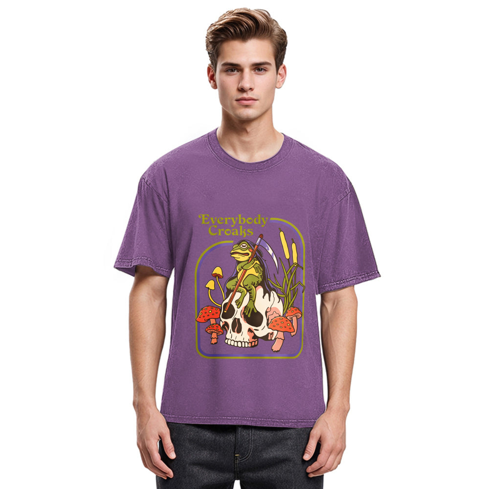Tokyosol Everybody Croaks Washed T-Shirt