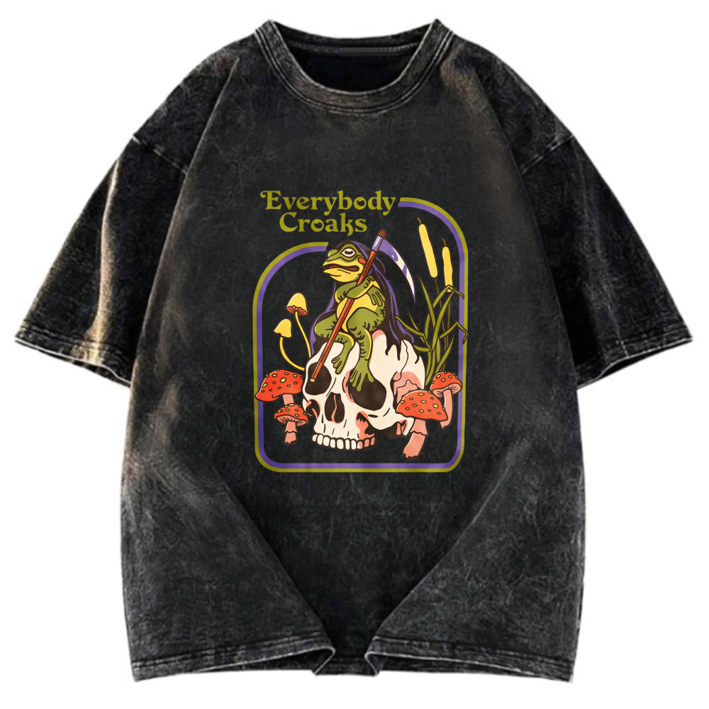 Tokyosol Everybody Croaks Washed T-Shirt