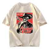 Tokyosol Smoking Skeleton Washed T-Shirt
