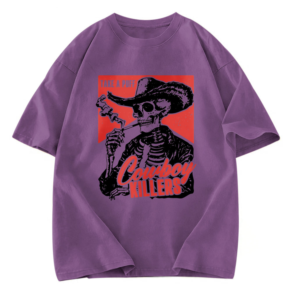 Tokyosol Smoking Skeleton Washed T-Shirt