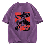 Tokyosol Smoking Skeleton Washed T-Shirt