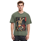Tokyosol Japanese Horror Skeleton Washed T-shirt