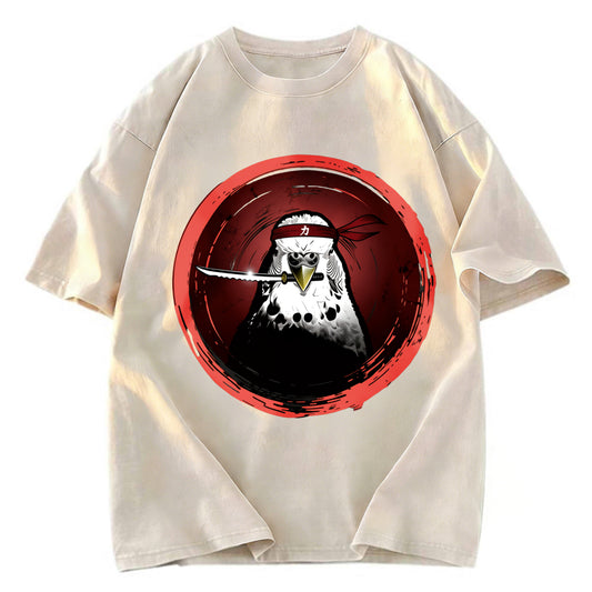 Tokyosol Funny Parrot Samura Washed T Shirt