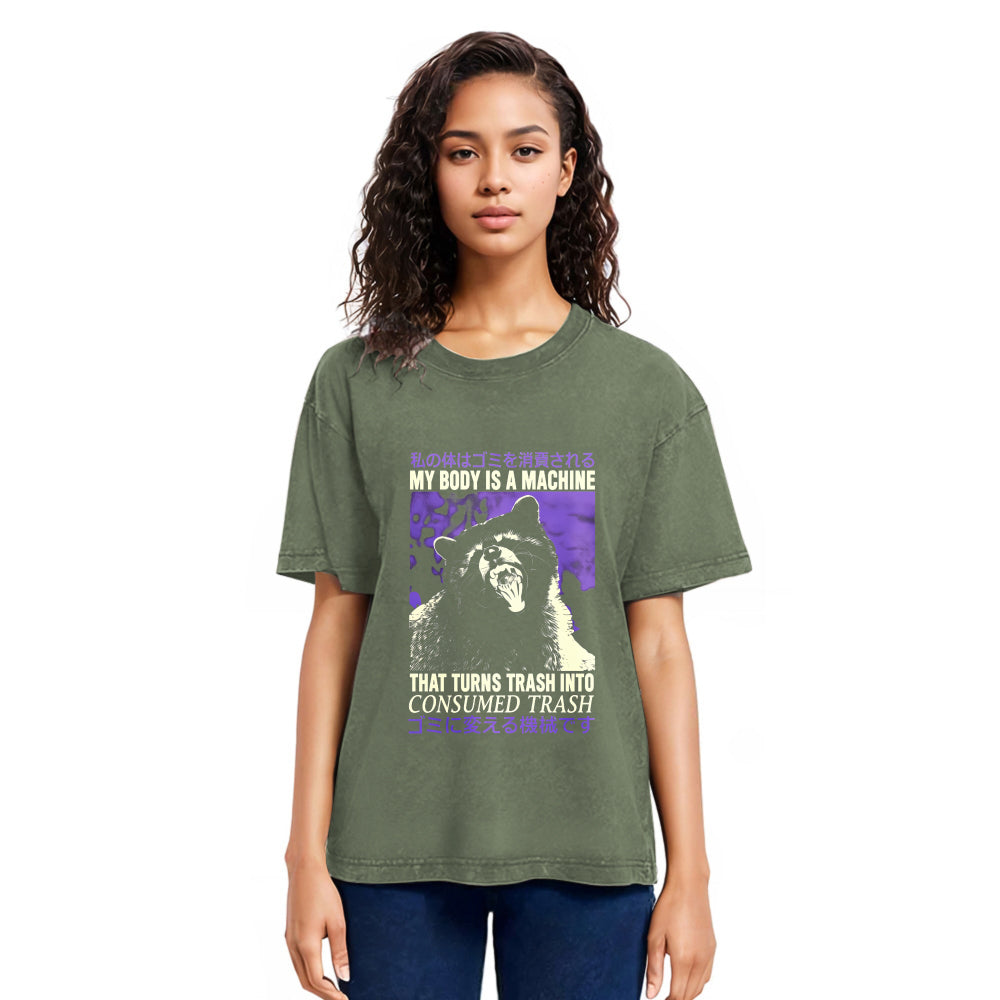 Tokyosol My Body Is A Machine Washed T Shirt
