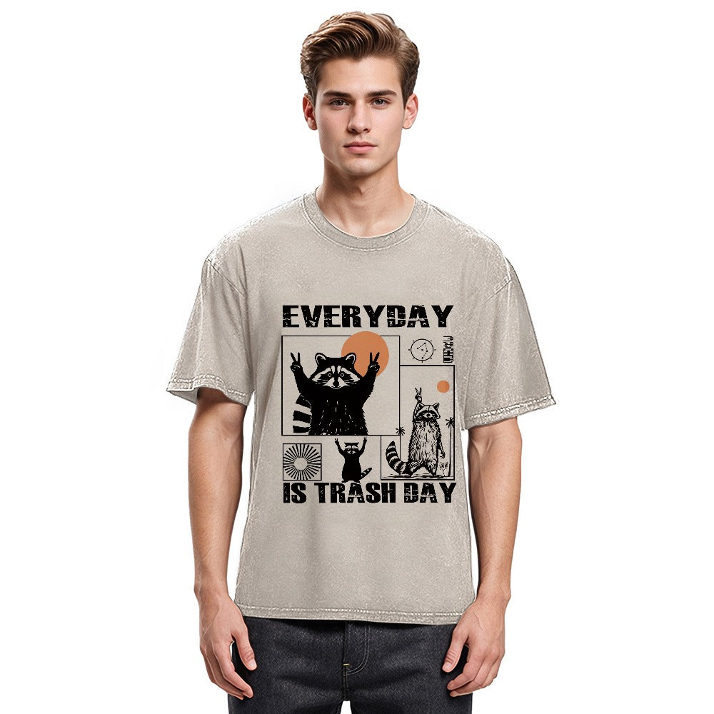 Tokyosol Everyday Is Trash Day Washed T Shirt