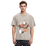 Tokyosol Funny Sleep Walking Nigiri Sushi Washed T Shirt