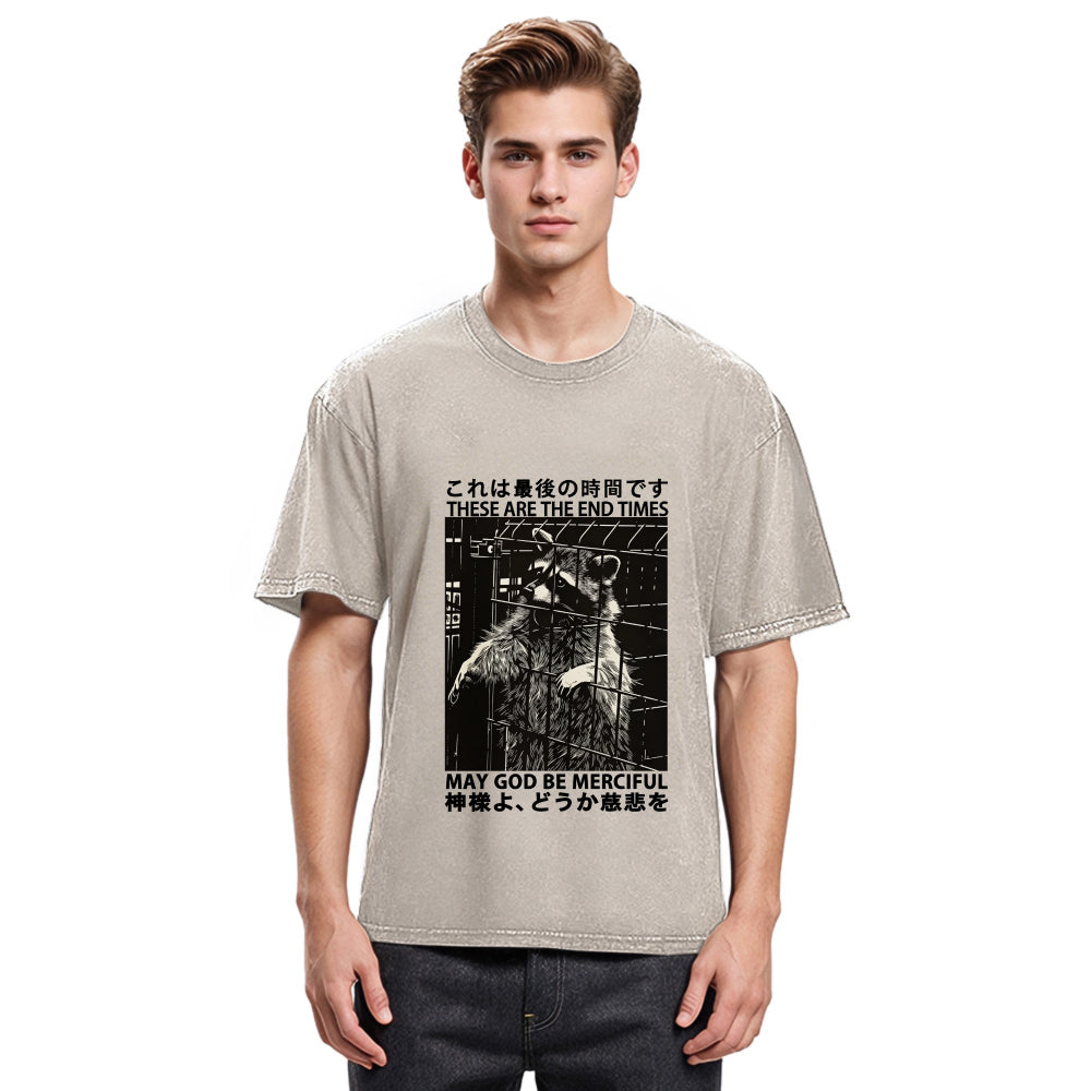 Tokyosol May God Be Merciful Washed T Shirt