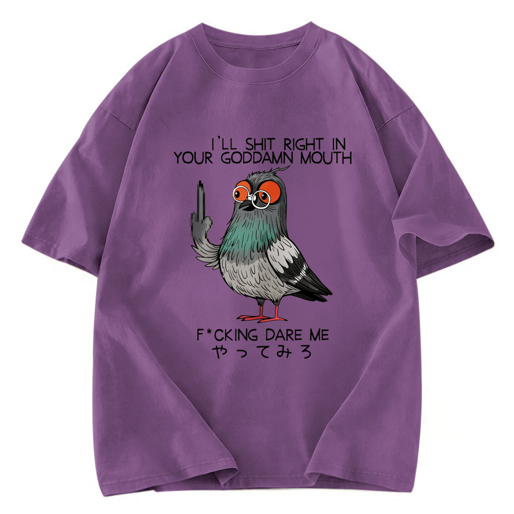 Tokyosol Angry Pigeon Washed T Shirt