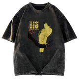 Tokyosol Hokusai Museum Flower And Bird Washed T Shirt