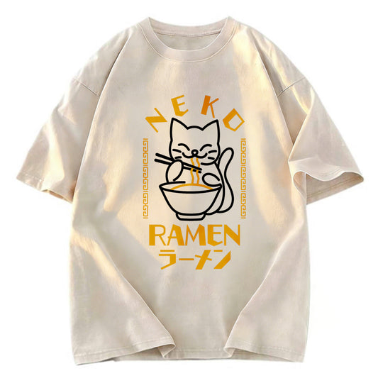 Tokyosol Cat Obsessed With Ramen Classic T-Shirt