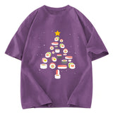 Tokyosol Sushi Christmas Tree Washed T Shirt