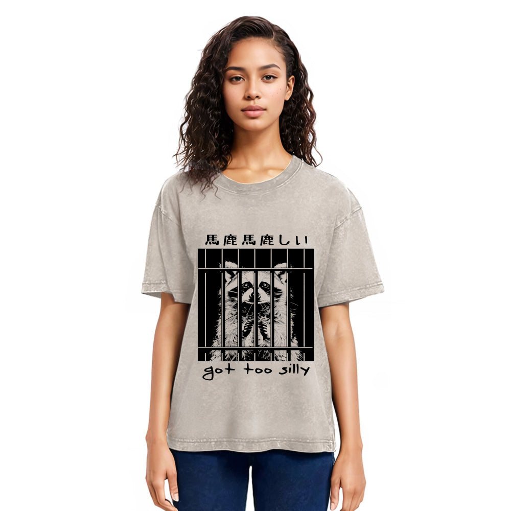 Tokyosol Raccoon Got Too Silly Classic T Shirt