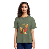 Tokyosol Golden Pheasant In The Snow Washed T Shirt