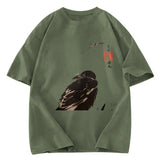 Tokyosol Crow And Reeds Washed T Shirt