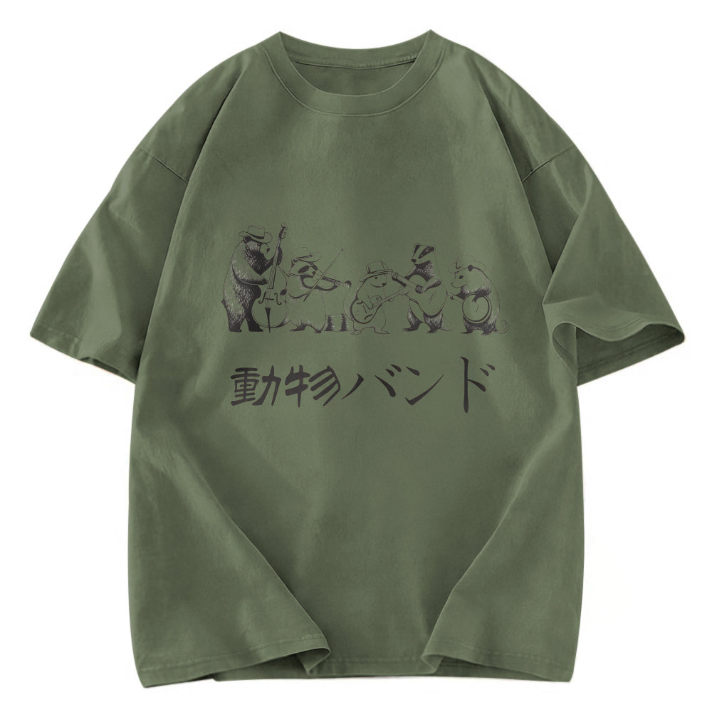 Tokyosol Animal Band Washed T Shirt