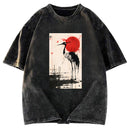 Tokyosol Japanese Crane Washed T Shirt
