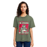 Tokyosol I Am Strong Raccoon Washed T Shirt