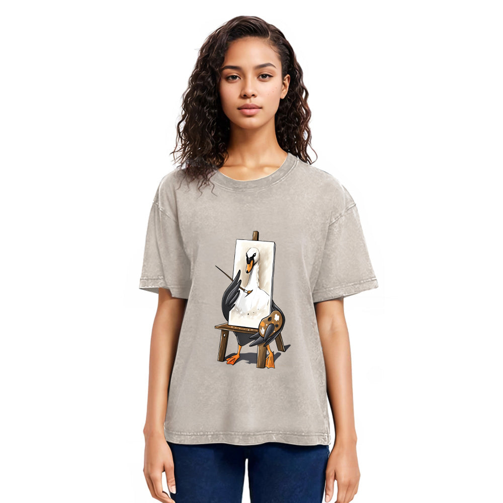 Tokyosol Goose_S Self Portrait Washed T Shirt