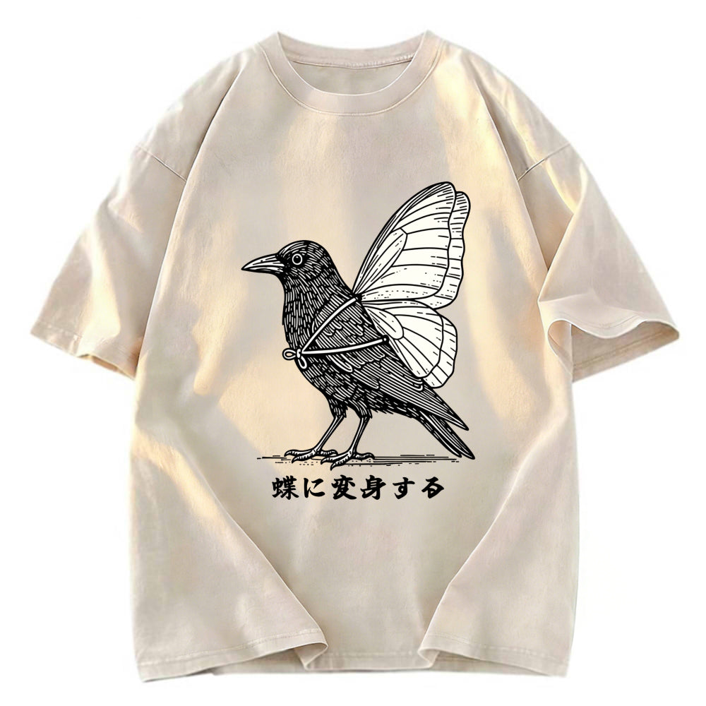 Tokyosol Pretend To Be A Butterfly Washed T Shirt