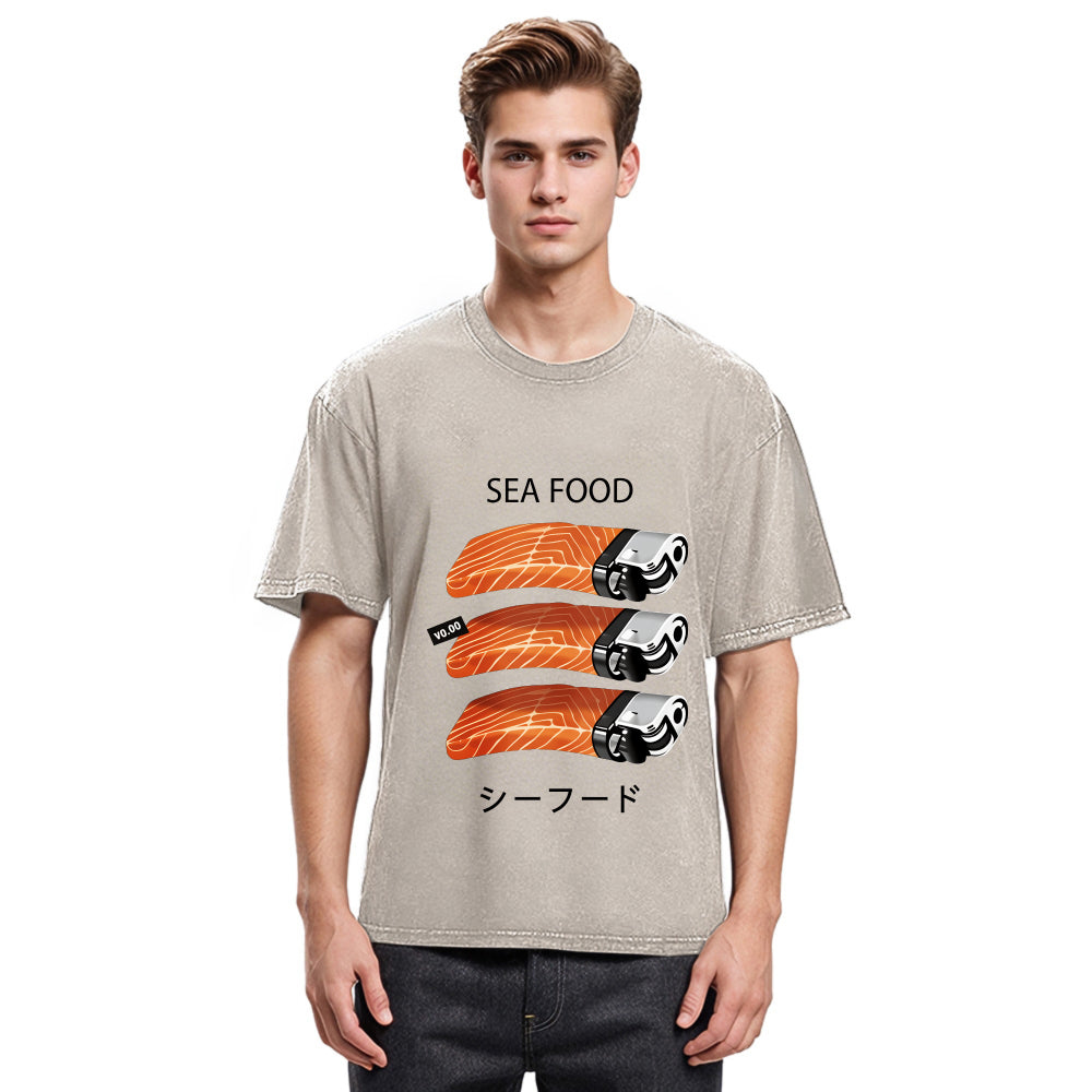 Tokyosol Salmon Lighter Washed T Shirt