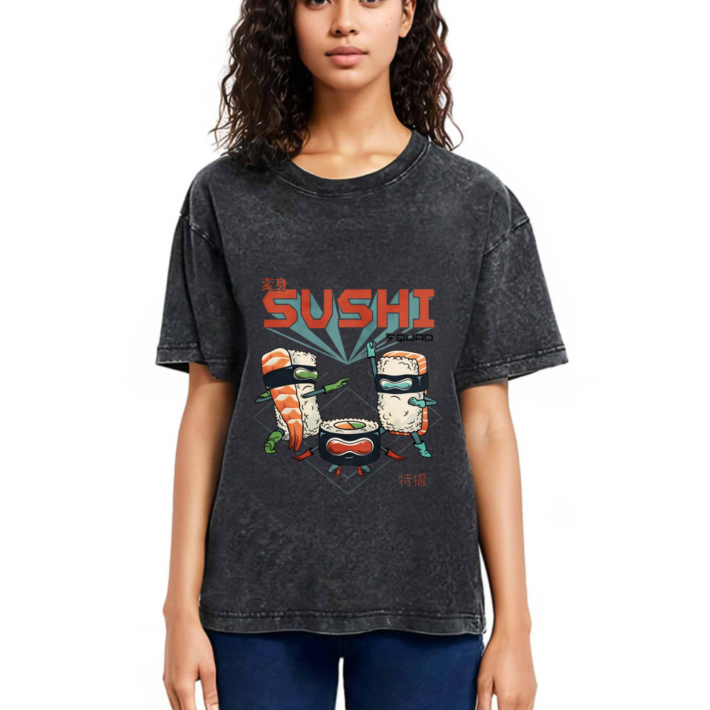 Tokyosol Sushi Squad Washed T Shirt