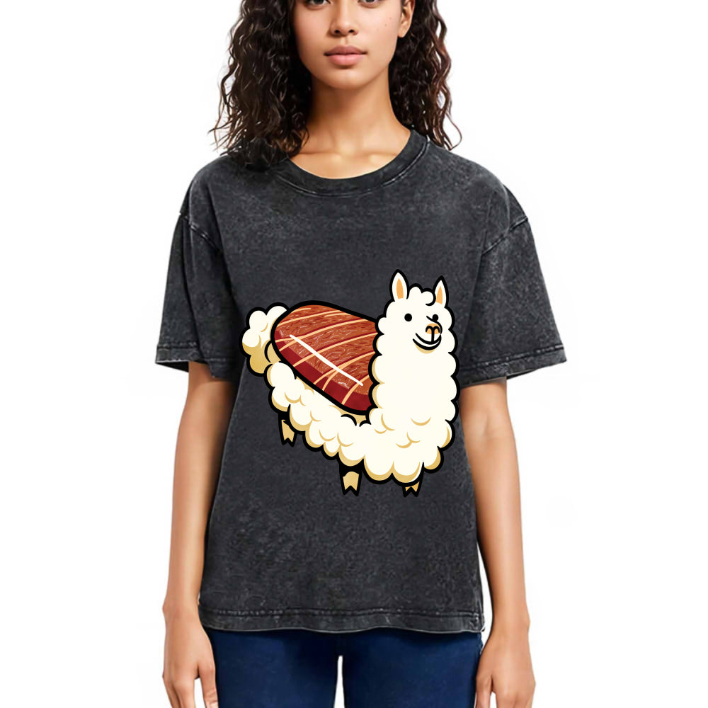 Tokyosol Alpaca Sushi Washed T Shirt