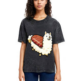 Tokyosol Alpaca Sushi Washed T Shirt