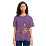 Tokyosol Katsushika Hokusai Cuckoo Washed T Shirt
