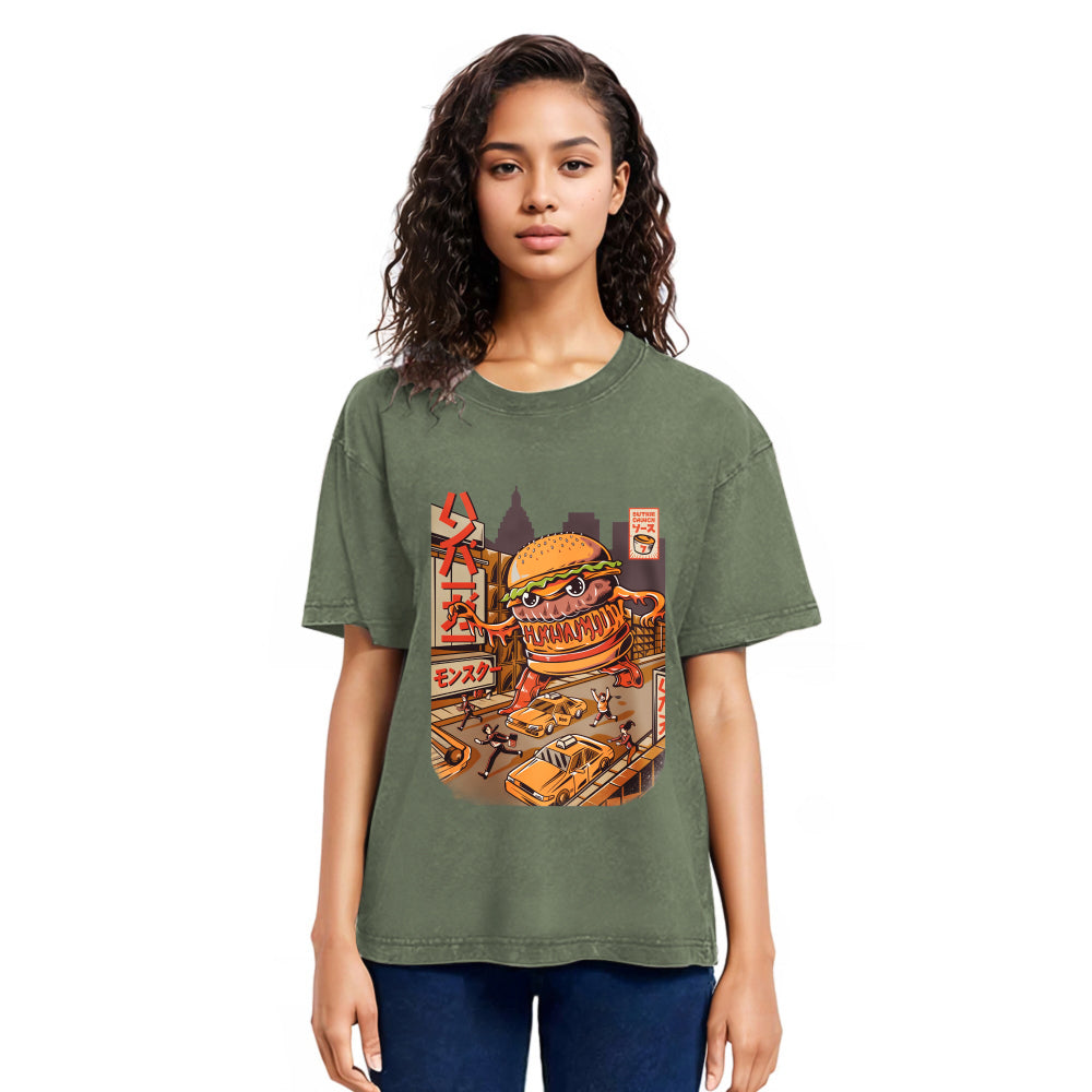 Tokyosol The Great Burger Kaiju Japanese Washed T Shirt